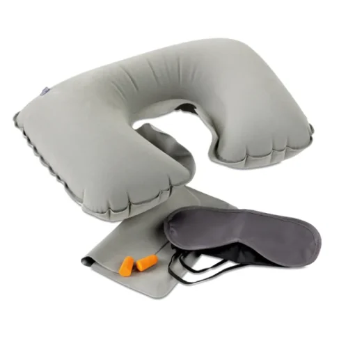 Gift Campaign Accessori da viaggio brandizzati con cuscino tappi e mascherina First Class> Accessori Da Viaggio