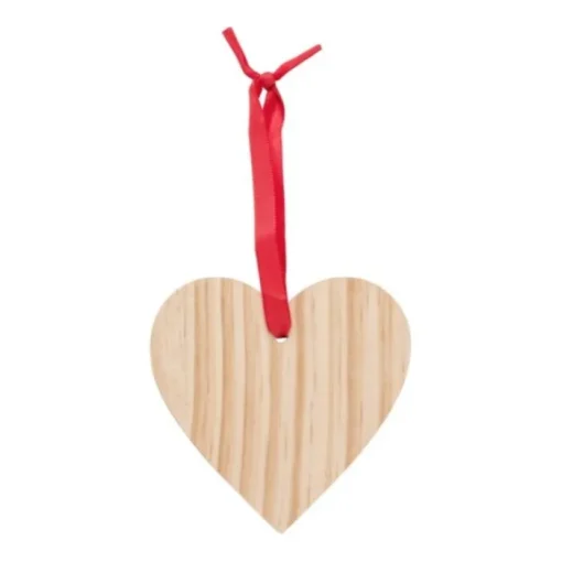 Gift Campaign Addobo natalizio in legno a forma di cuore da appendere Heart> Gadget Natalizi