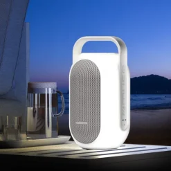 Gift Campaign Altoparlante con luce ambientale multicolore e manico Muse></noscript> Casse Personalizzate