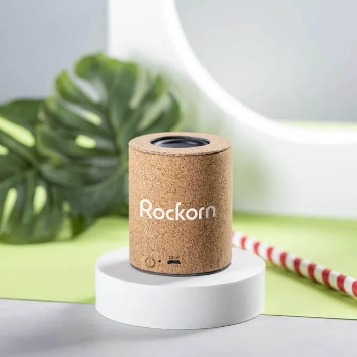 Gift Campaign Altoparlante compatto con Bluetooth 5.0 e 3W di potenza Natural Cork> Casse Personalizzate