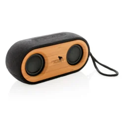 Gift Campaign Altoparlante da 10 W in bambù canapa, cotone organico e RPET WoodStock></noscript> Casse Personalizzate