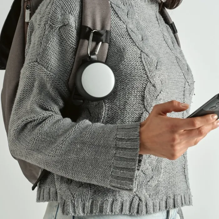 Gift Campaign Altoparlante wireless con griglia personalizzabile e moschettone 5W> Casse Personalizzate