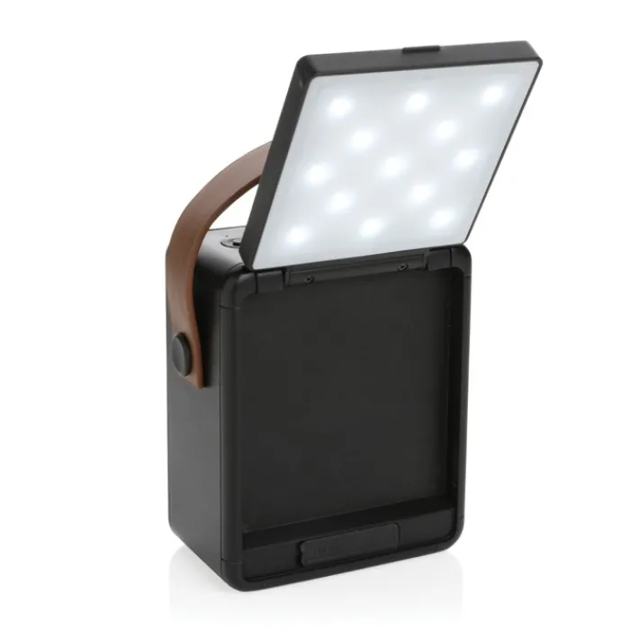 Gift Campaign Altoparlante wireless da12 W con pannello solare incluso e lampada LED> Casse Personalizzate