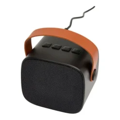 Gift Campaign Altoparlante wireless in plastica riciclata con cinturino in pelle 3W><noscript><img width=