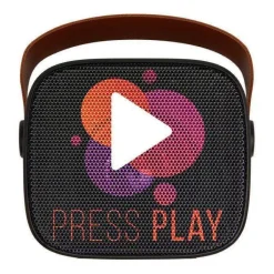 Gift Campaign Altoparlante wireless in plastica riciclata con cinturino in pelle 3W><noscript><img width=