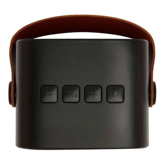 Gift Campaign Altoparlante wireless in plastica riciclata con cinturino in pelle 3W> Casse Personalizzate