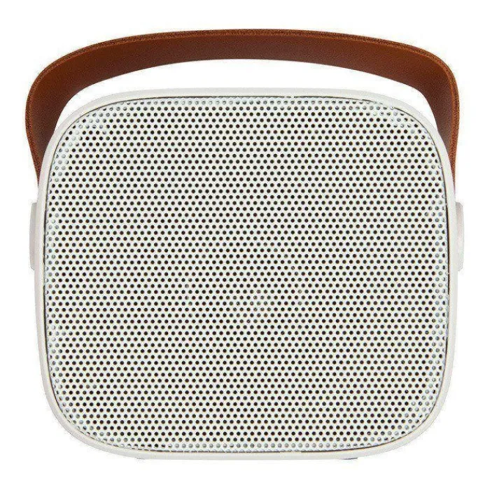 Gift Campaign Altoparlante wireless in plastica riciclata con cinturino in pelle 3W> Casse Personalizzate