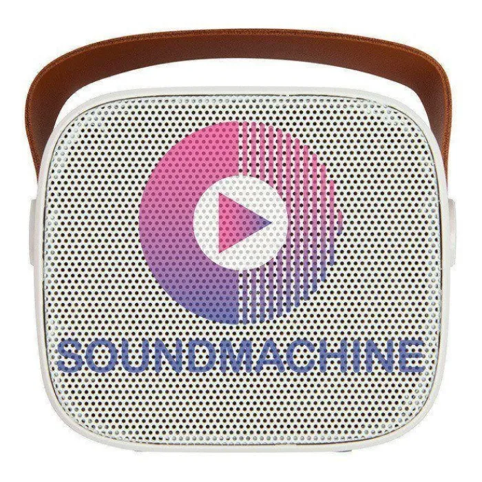 Gift Campaign Altoparlante wireless in plastica riciclata con cinturino in pelle 3W> Casse Personalizzate