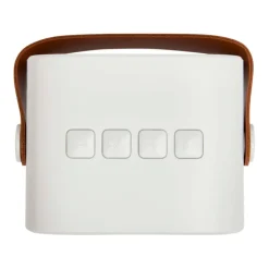 Gift Campaign Altoparlante wireless in plastica riciclata con cinturino in pelle 3W><noscript><img width=