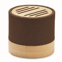 Gift Campaign Altoparlante wireless personalizzato in bambù con rivestimento in RPET></noscript> Casse Personalizzate