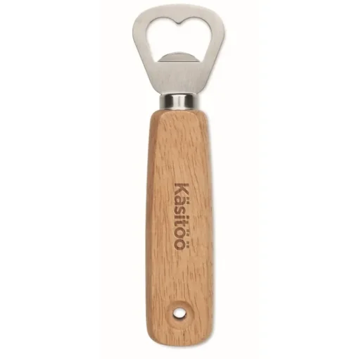 Gift Campaign Apribottiglie con logo in di caucciù con foro per appenderlo> Apribottiglie Personalizzati