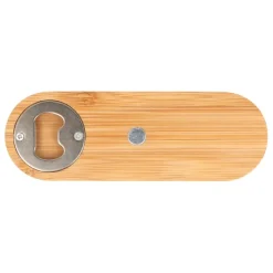 Gift Campaign Apribottiglie in bambù che può aprire anche i tappi in sughero><noscript><img width=