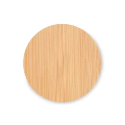 Gift Campaign Apribottiglie personalizzati con funzione di sottobicchieri Round Bamboo><noscript><img width=