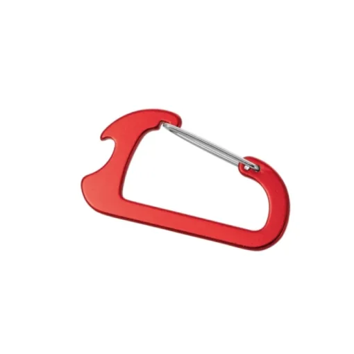 Gift Campaign Apribottiglie promozionale a forma di moschettone d'alluminio AluClip> Apribottiglie Personalizzati