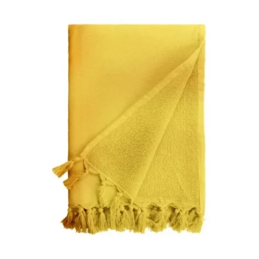 Gift Campaign Asciugamano con nappine in cotone e poliestere da 320 g/m2> Teli Mare|Asciugamani Personalizzati