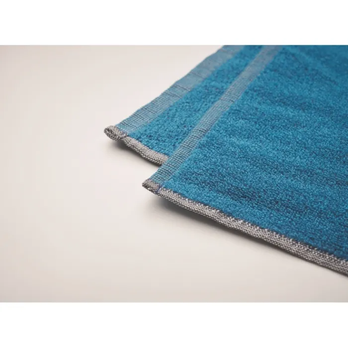 Gift Campaign Asciugamano mare SEAQUAL® in materiali riciclati 500 g/m2 70x140cm> Teli Mare|Asciugamani Personalizzati