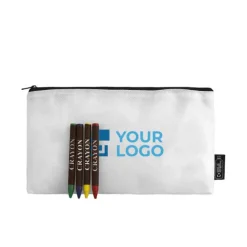 Gift Campaign Astuccio con cerniera nera in tnt riciclato RPET da 80 g/m2></noscript> Astucci