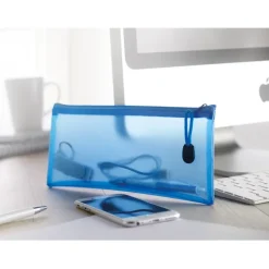 Gift Campaign Astuccio pubblicitario in PVC trasparente azzurro ClearView><noscript><img width=