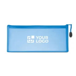 Gift Campaign Astuccio pubblicitario in PVC trasparente azzurro ClearView><noscript><img width=