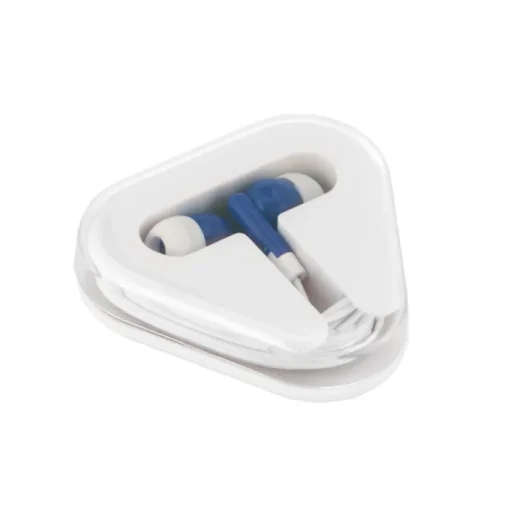 Gift Campaign Auricolari promozionali con cavetto in astuccio triangolare Bass> Auricolari Personalizzati