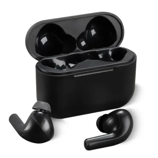 Gift Campaign Auricolari True Wireless Stereo in custodia di ricarica nera> Auricolari Personalizzati