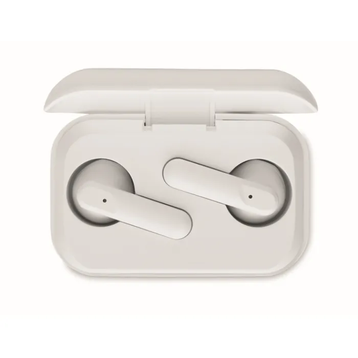 Gift Campaign Auricolari TWS in ABS riciclato in custodia con display LCD> Auricolari Personalizzati