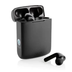 Gift Campaign Auricolari wireless con pannello solare nella custodia e BT 5.3> Auricolari Personalizzati