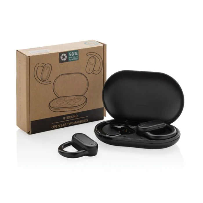 Gift Campaign Auricolari wireless in ABS riciclato con microfono per chiamate BT 5.3> Auricolari Personalizzati