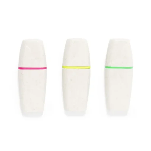 Gift Campaign Barattolino con 3 evidenziatori con corpo in fibra di grano> Evidenziatori|Gadget Per L'Ufficio