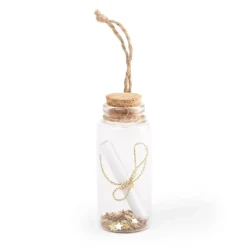 Gift Campaign Barattolino dei desideri da appendere in vetro con stelline Christmas></noscript> Gadget Natalizi