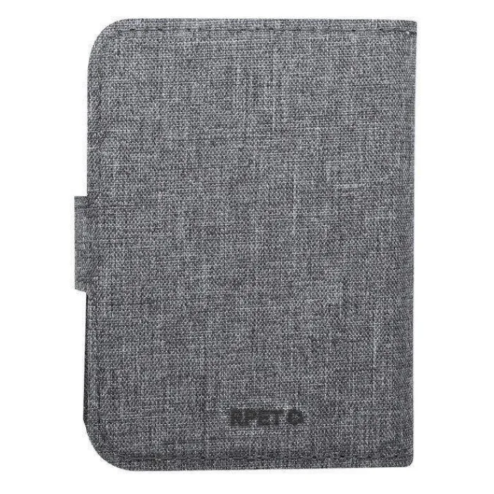 Gift Campaign Base di ricarica wireless con custodia in poliestere rPET con cavetto> Caricabatterie