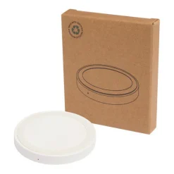 Gift Campaign Base di ricarica wireless con cavo 2 in 1 in plastica riciclata 15W></noscript> Caricabatterie