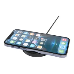 Gift Campaign Base di ricarica wireless con cavo 2 in 1 in plastica riciclata 15W></noscript> Caricabatterie