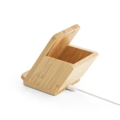 Gift Campaign Base ricarica personalizzata con supporto e portapenne in bambù Desk></noscript> Caricabatterie|Gadget Per L'Ufficio