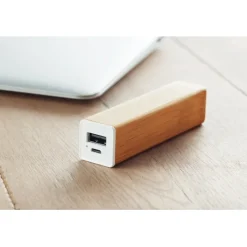 Gift Campaign Batteria portatile con scocca in bambù da 2.200 mAh Powerbank Bamboo></noscript> Power Bank Personalizzati