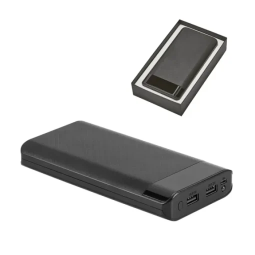 Gift Campaign Batteria portatile promozionale da 16.000 mAh Powerbank Black> Power Bank Personalizzati