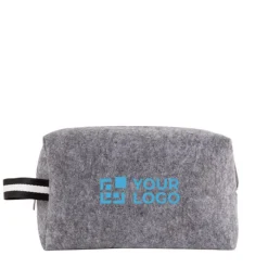Gift Campaign Beauty case in feltro rPET da 360 g/m² con manico laterale bicolore></noscript> Beauty Case Personalizzati