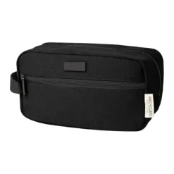 Gift Campaign Beauty case in tela riciclata 330 g/m2 con comodo cinturino e placca><noscript><img width=