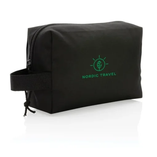 Gift Campaign Beauty case realizzato in 300D RPET con tracciante AWARE™ Basico Eco> Beauty Case Personalizzati