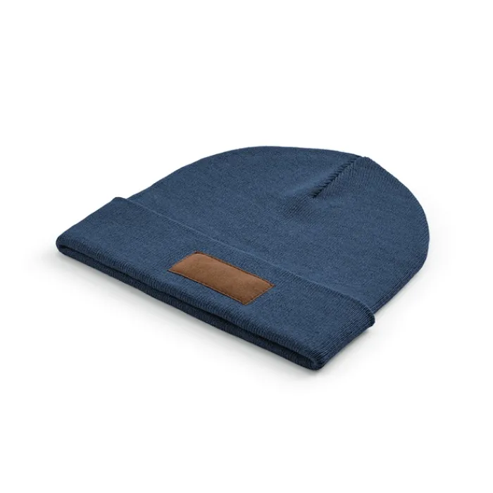 Gift Campaign Berretto in lana ed rPET con patch personalizzabile sul risvolto> Berretti Invernali