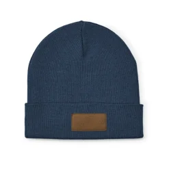 Gift Campaign Berretto in lana ed rPET con patch personalizzabile sul risvolto><noscript><img width=