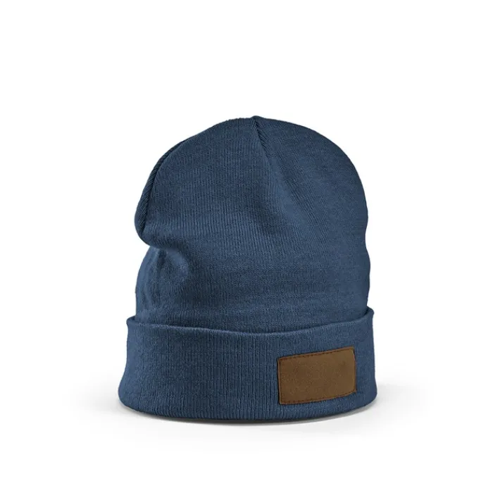 Gift Campaign Berretto in lana ed rPET con patch personalizzabile sul risvolto> Berretti Invernali