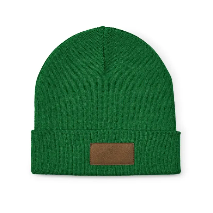 Gift Campaign Berretto in lana ed rPET con patch personalizzabile sul risvolto> Berretti Invernali