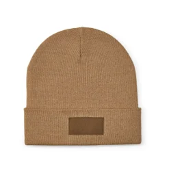 Gift Campaign Berretto in lana ed rPET con patch personalizzabile sul risvolto><noscript><img width=