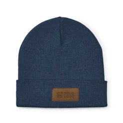 Gift Campaign Berretto in lana ed rPET con patch personalizzabile sul risvolto><noscript><img width=