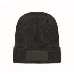 Gift Campaign Berretto unisex in poliestere rPET con toppa per personalizzazione></noscript> Berretti Invernali