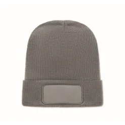 Gift Campaign Berretto unisex in poliestere rPET con toppa per personalizzazione></noscript> Berretti Invernali