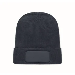 Gift Campaign Berretto unisex in poliestere rPET con toppa per personalizzazione></noscript> Berretti Invernali