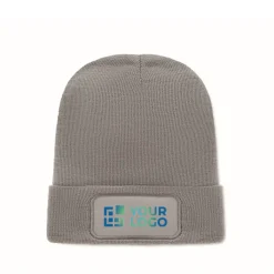 Gift Campaign Berretto unisex in poliestere rPET con toppa per personalizzazione></noscript> Berretti Invernali
