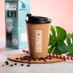 Gift Campaign Bicchiere asporto in sughero tappo di sicurezza 350ml Takeaway Cork><noscript><img width=
